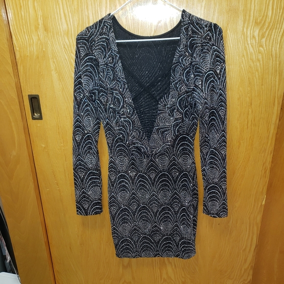 🌻Long Sleeve Cocktail Dress - Picture 2 of 3